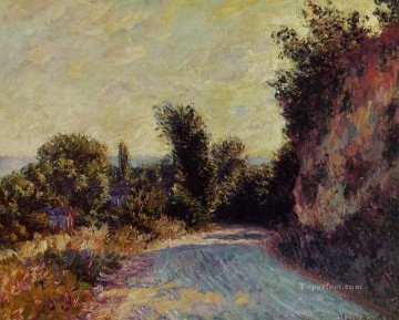  Carretera Arte - Camino cerca del paisaje de Giverny Claude Monet